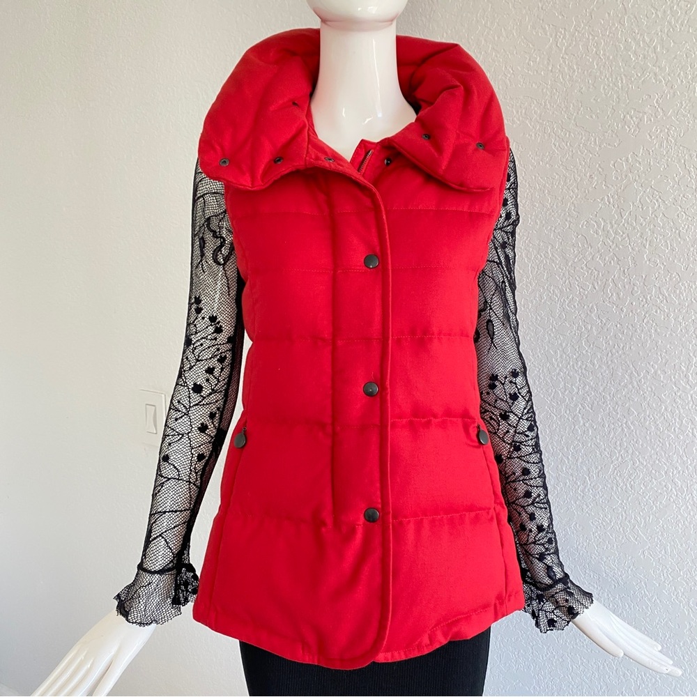 Akris Punto Red down vest jacket